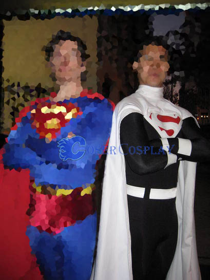 Black Superman Costume Halloween Superhero Capes